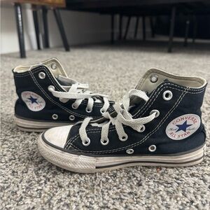 Converse Kids Black and White High-Top Sneakers